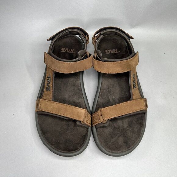 Teva Marston Sandals Men's Size 8 Brown Leather River Active Sport Sandals - Picture 3 of 12